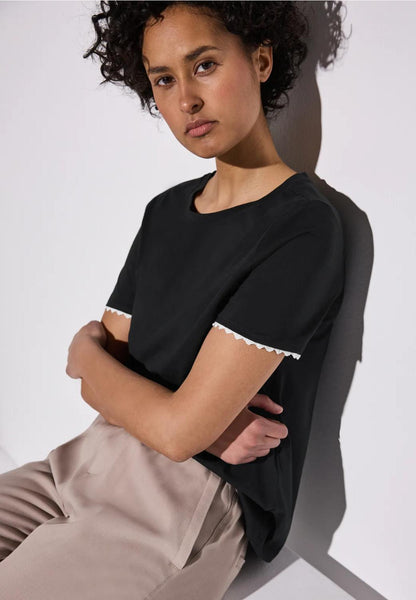 printed jersey top