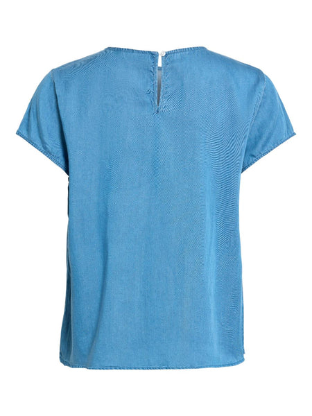 VIBISTA C/S O-NECK TOP - NOOS