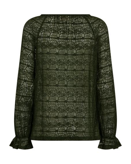 FQibena-blouse kombu green
