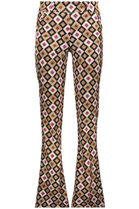 Pants flair block purple