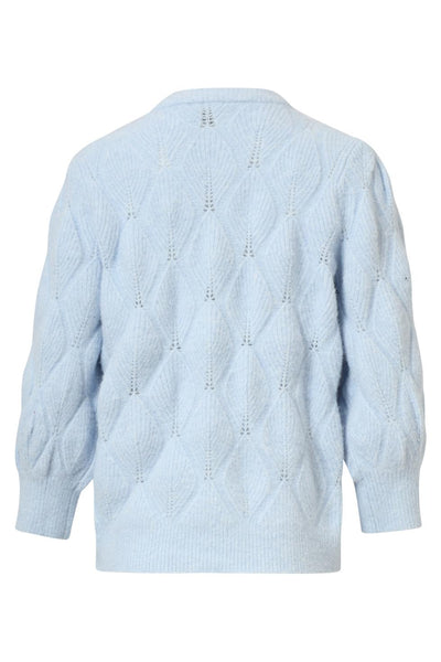Knit top 25500 light blue
