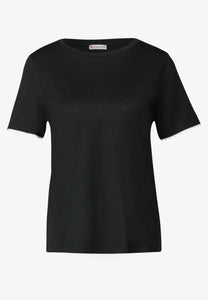 printed jersey top