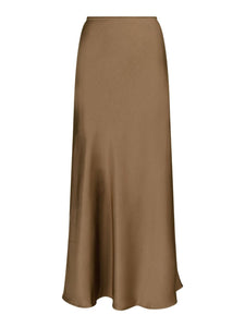 Vicky sateen skirt taupe