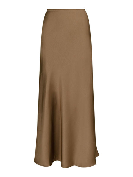 Vicky sateen skirt taupe