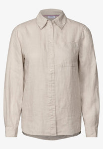 LINEN_ Solid Shirt Blouse