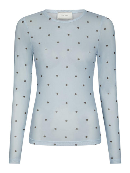 Ella space dot blouse blue