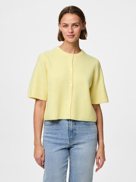 PCSILLY SS O-NECK KNIT CARDIG