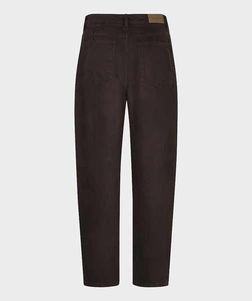 Trousers barrel jeans cacao
