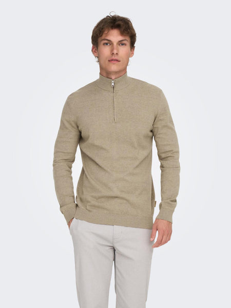 ONSLOUI REG 12 MEL HALF ZIP K