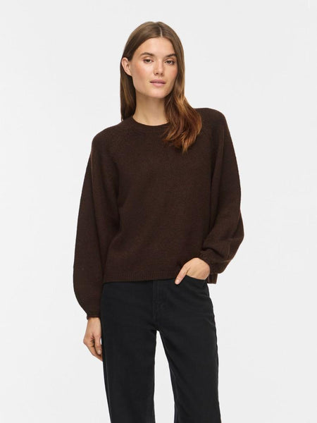 VISAPNA O-NECK L/S KNIT TOP/P