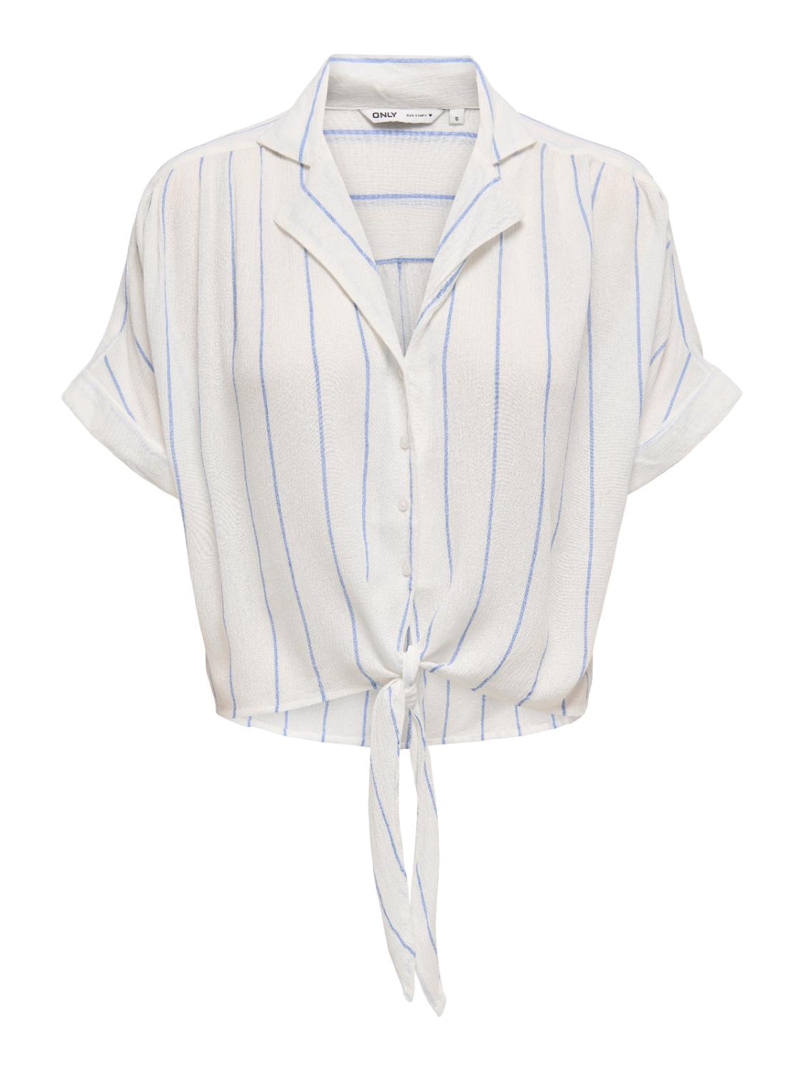 ONLPAULA LIFE S/S TIE SHIRT W