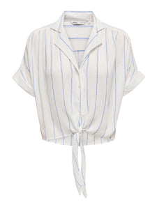 ONLPAULA LIFE S/S TIE SHIRT W