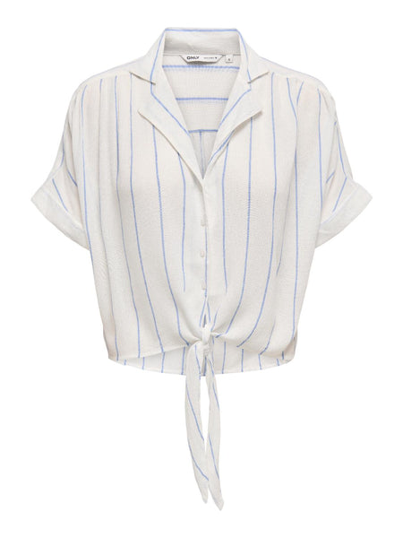 ONLPAULA LIFE S/S TIE SHIRT W