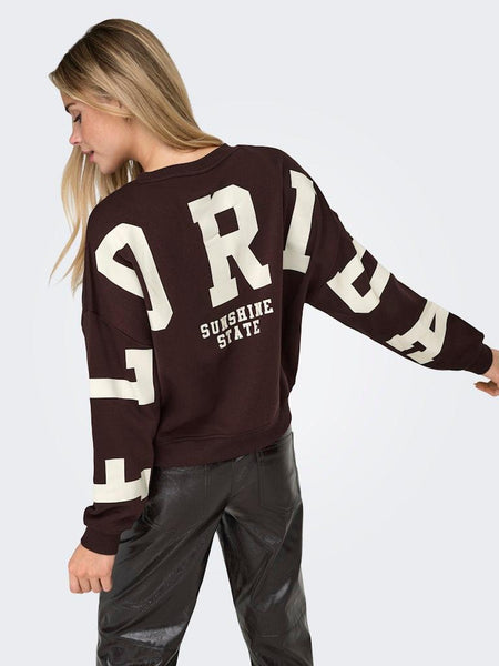 ONLSWEAT L/S BACK/SLEEVE PRIN