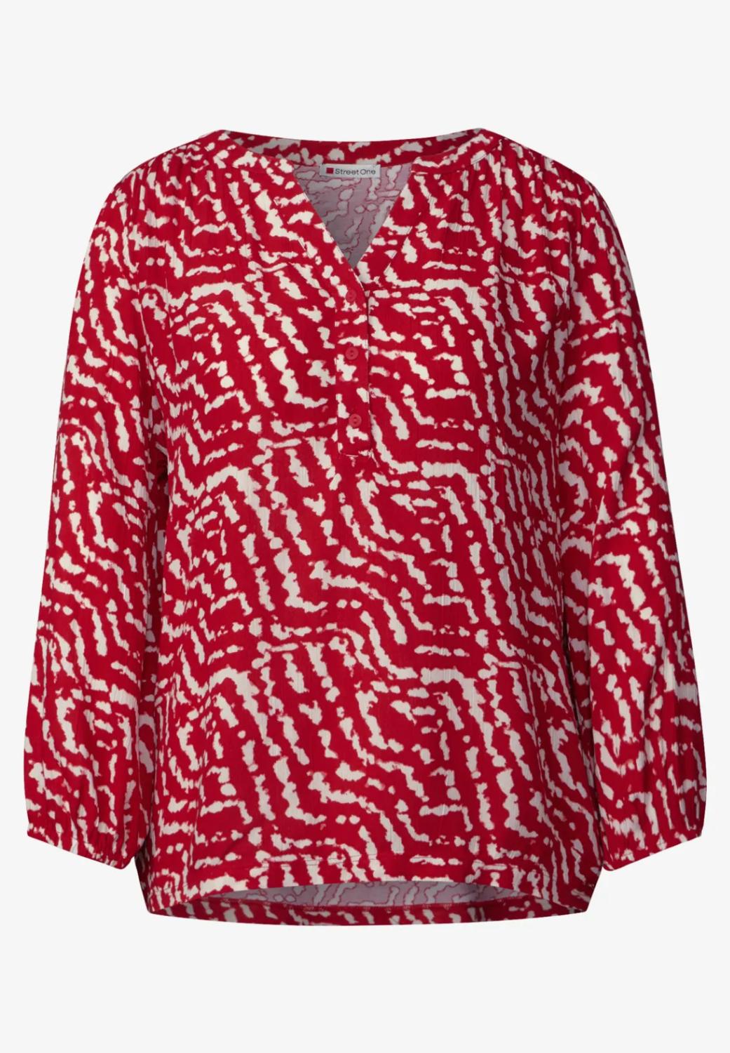 printed mat-mix shirt w.butto