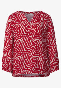 printed mat-mix shirt w.butto