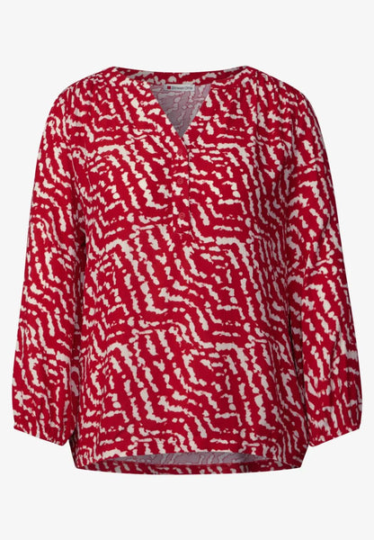 printed mat-mix shirt w.butto