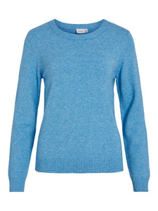 VIRIL O-NECK L/S  KNIT TOP -