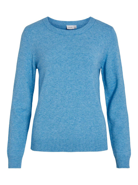 VIRIL O-NECK L/S  KNIT TOP -