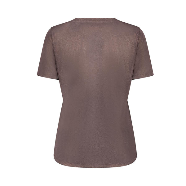 Top jersey V-neck with foil