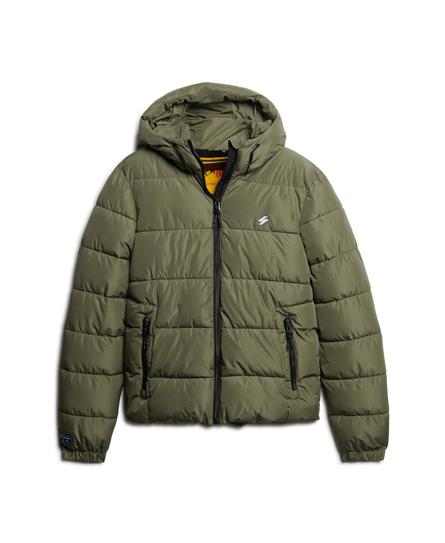 Hooded sports puffer M5011827A