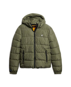 Hooded sports puffer M5011827A