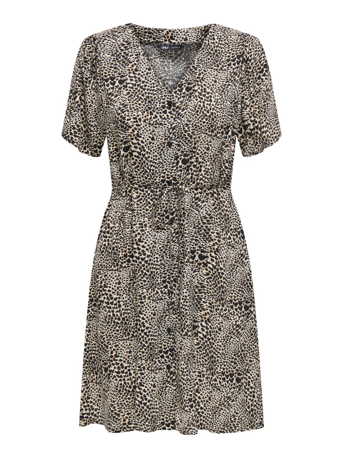 ONLEVIDA S/S SHORT DRESS WVN