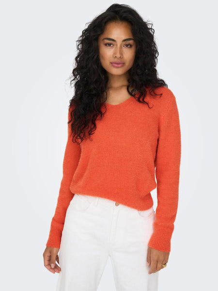 ONLELLA PIUMO LS V-NECK NCA K