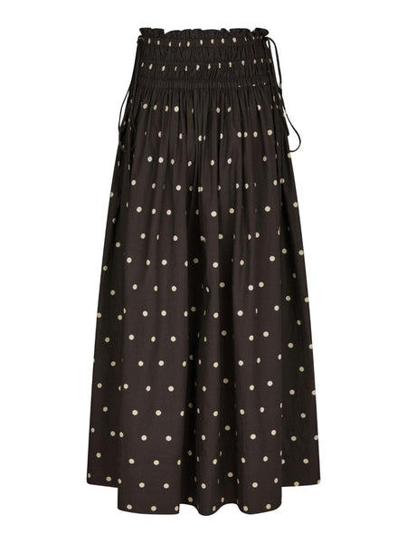 Lillie dot skirt dark brown