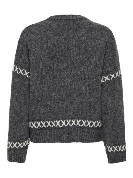 ONLAMANDA LIFE LS O-NECK DETA