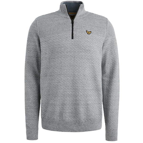 Half zip collar cotton moulin