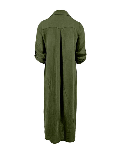 Jurk merlina viscosemix army