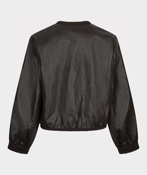 Jacket short PU crinkle