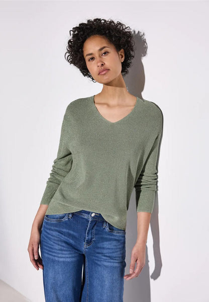 LTD_QR_lurex v-neck sweater