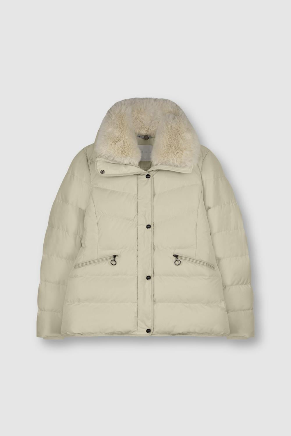 Padded jacket faux fur jacoba