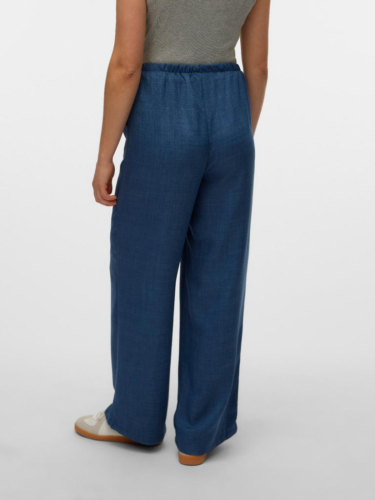 VMMELANEY HW Loose Pant WVN GA NOOS, Laurel Wreath/Detail: melange, S VMMELANEY HW Loose Pant WVN GA NOOS, Laurel Wreath/Detail: melange, S