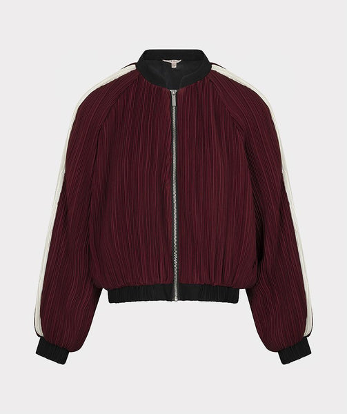 Jacket bomber plisse