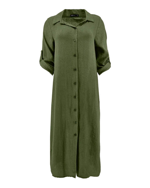 Jurk merlina viscosemix army