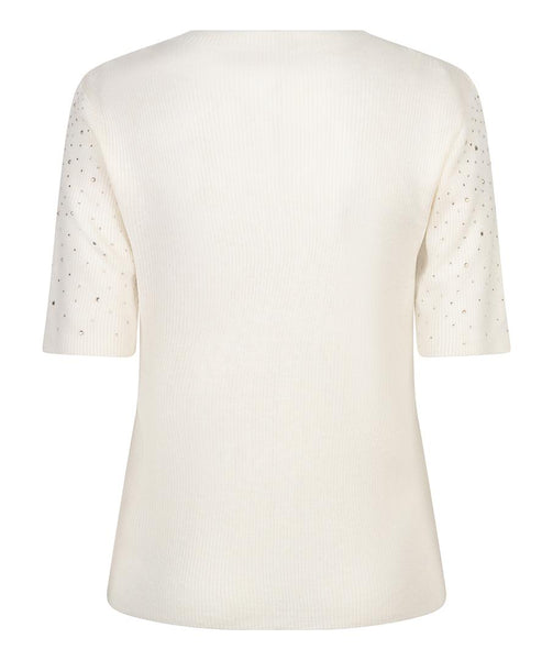 Top rib s/slve sequins