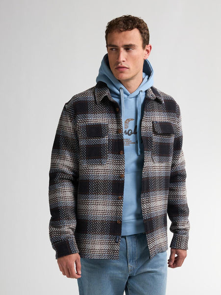 Men Shirt Long Sleeve Check