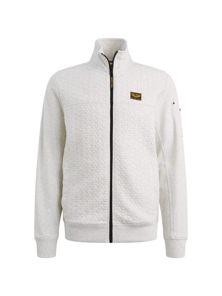 Zip jacket jacquard interlock