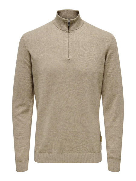 ONSLOUI REG 12 MEL HALF ZIP K