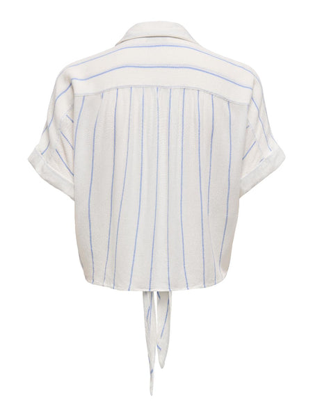 ONLPAULA LIFE S/S TIE SHIRT W