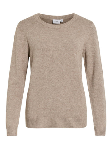 VIRIL O-NECK L/S  KNIT TOP -