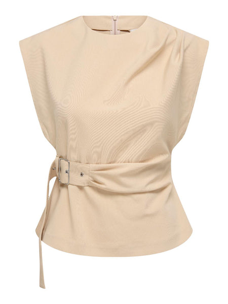 ONLTERRA S/L BELT TOP WVN SUD