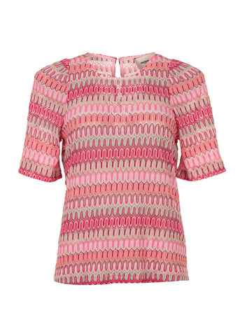 Blouse bjork ss multi pink
