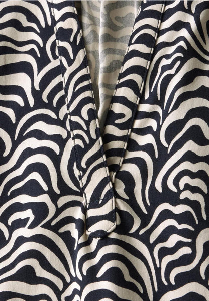 printed mat-mix shirt w.butto