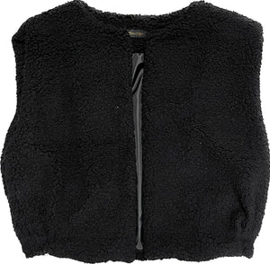 Gilet teddy zwart