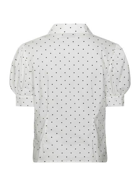 Frannie dot shirt off white