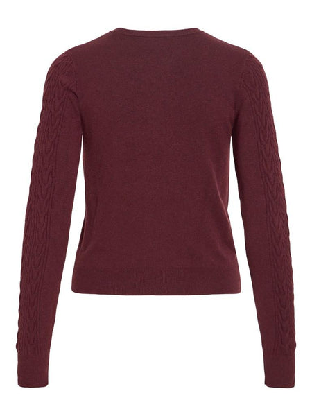 VIKERRY O-NECK CABLE L/S KNIT
